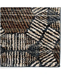 Closeout! Orian Adagio Textured Penny Blue 5'1" x 7'6" Area Rug