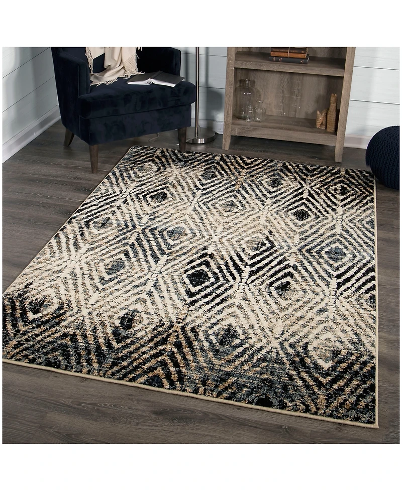 Closeout! Orian Adagio Tribal Throne Off White 5'1" x 7'6" Area Rug