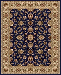 Closeout! Km Home 1592/1081/Navy Pesaro Blue 5'5" x 7'7" Area Rug