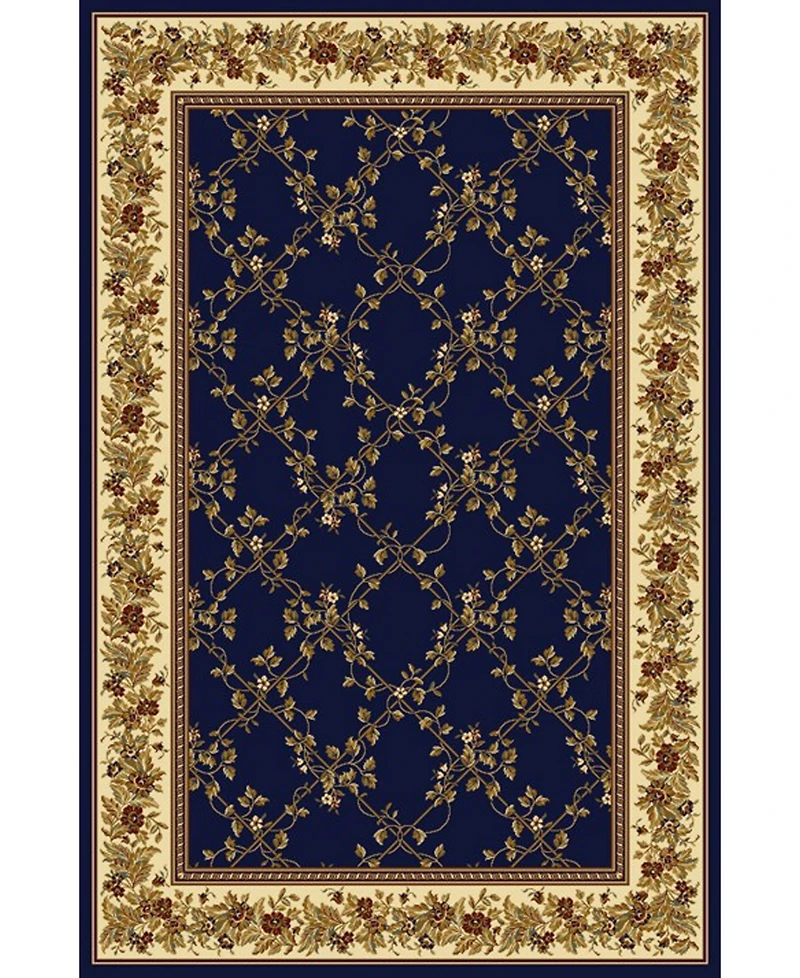 Closeout! Km Home Navelli Blue 5'5" x 8'3" Area Rug