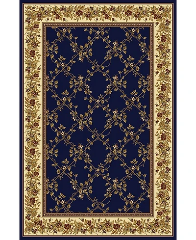 Closeout! Km Home Navelli Blue 5'5" x 8'3" Area Rug