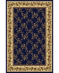Closeout! Km Home Navelli Blue 5'5" x 8'3" Area Rug