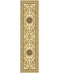Closeout! Km Home 1419/1314/Ivory Navelli Ivory 2'2" x 8' Runner Rug