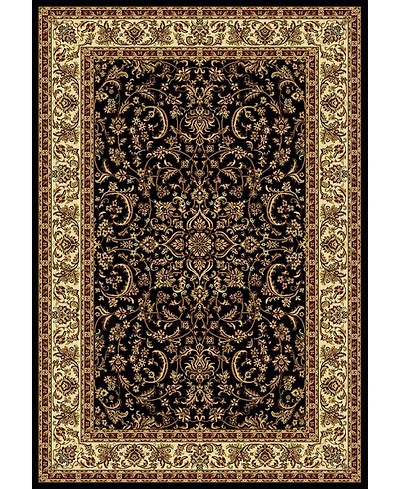 Closeout! Km Home //Black Navelli Black 7'9" x 9'6" Area Rug