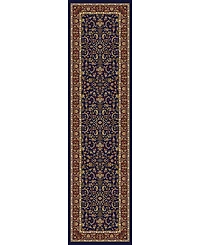 Closeout! Km Home //Navy Navelli Blue 2'2" x 8' Runner Rug