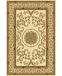 Closeout! Km Home 1419/1311/Ivory Navelli Ivory 5'5" x 8'3" Area Rug