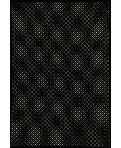 Closeout! Km Home 782/1610/Black Pesaro Black 3'3" x 4'11" Area Rug