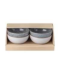 Denby Studio Grey/White 4 Piece Rice Bowl Set