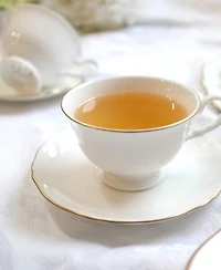 Twig New York Amelie Brushed Gold Rim Cup Saucer