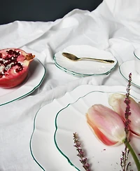 Twig New York Amelie Forest Green Rim 8.5" Salad Plate
