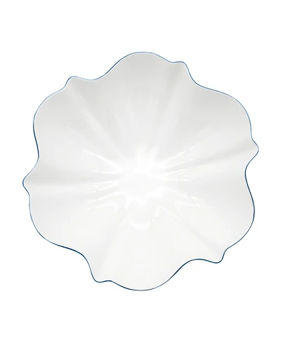 Twig New York Amelie Royal Blue Rim Serving Bowl