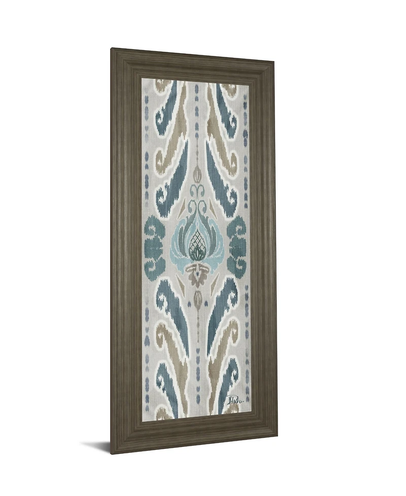 Classy Art A Touch of Flourish I by Patricia Pinto Framed Print Wall Art - 18" x 42"