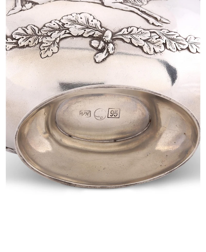 Vagabond House Noble Elk Pewter Gravy Sauce Boat, Bowl