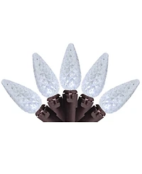 Northlight Set of 70 Pure White Led C6 Christmas Lights - Brown Wire