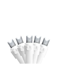Northlight Set of 50 Pure White Led Wide Angle Christmas Lights on White Wire