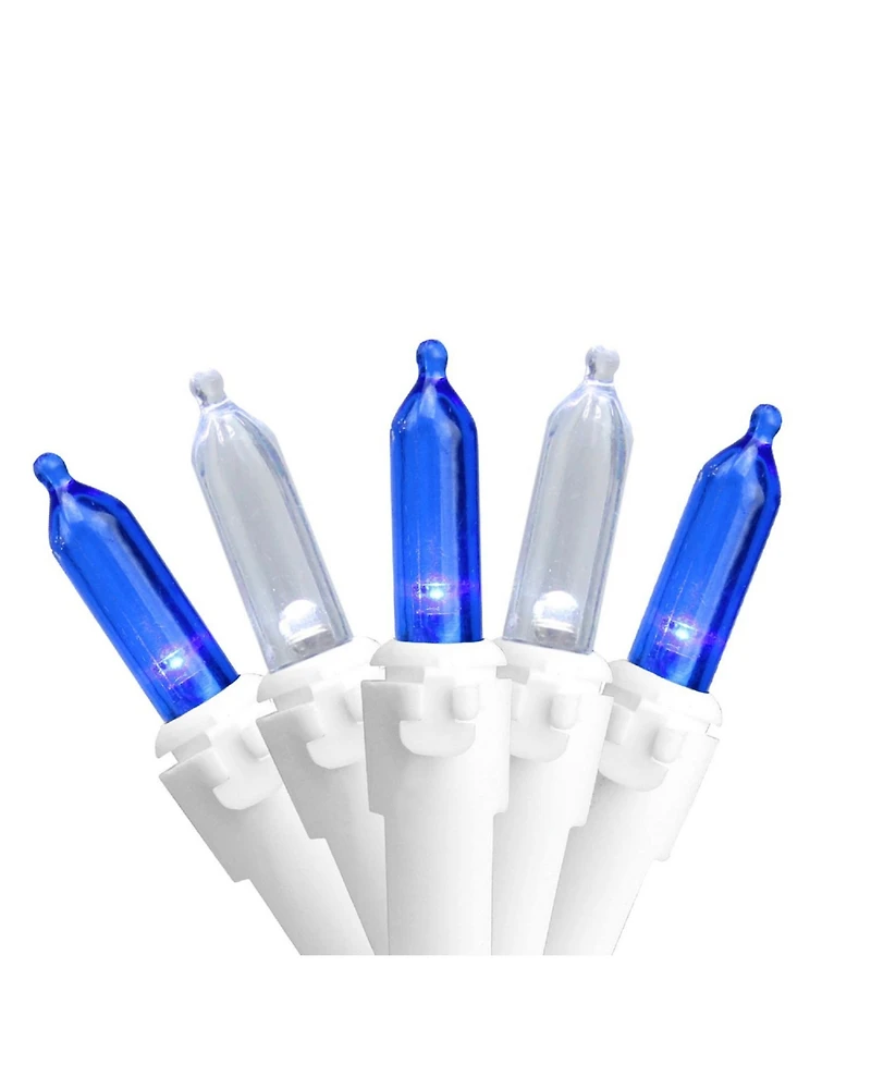 Northlight Set of Pure White Led Mini Christmas Lights 4" Spacing