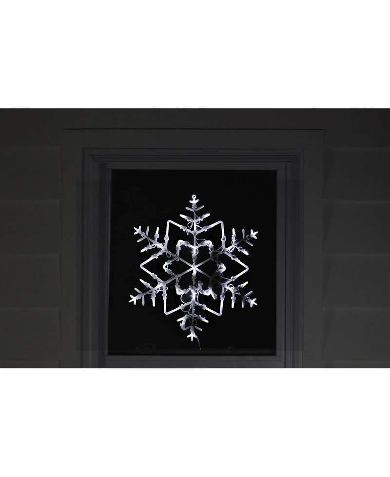 Northlight 16" Led Lighted Snowflake Christmas Window Silhouette Decoration
