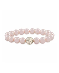 Macy's Imitation Pearl with a Crystal Stretchy Bracelet