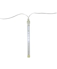 Northlight Set of 10 Dripping Transparent Icicle Snowfall Christmas Light Tubes 6.5"