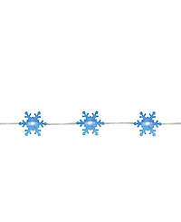 Northlight 20 Warm White Snowflake Shaped Led Christmas Fairy Lights 6 ft Copper Wire