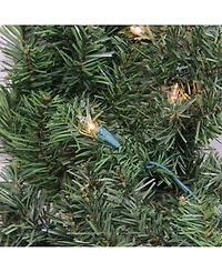 Northlight 24" Pre-Lit Canadian Pine Artificial Christmas Wreath - Clear Lights