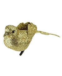 Northlight 6" Bright Gold Clip-On Glittered Bird Christmas Ornament Decoration