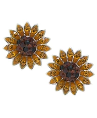 Sunflower Stud Earrings In Sterling Silver