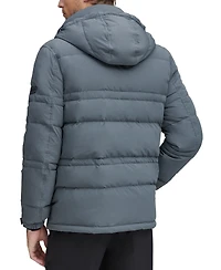 Marc New York Men's Huxley Crinkle Down Jacket with Removable Hood
