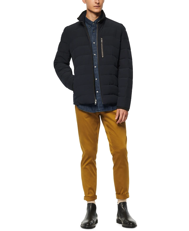Marc New York Men's Carlisle Stretch Packable Moto Jacket