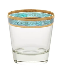 Lorren Home Trends Melania Collection Multicolor Double Old Fashion Glasses, Set of 6