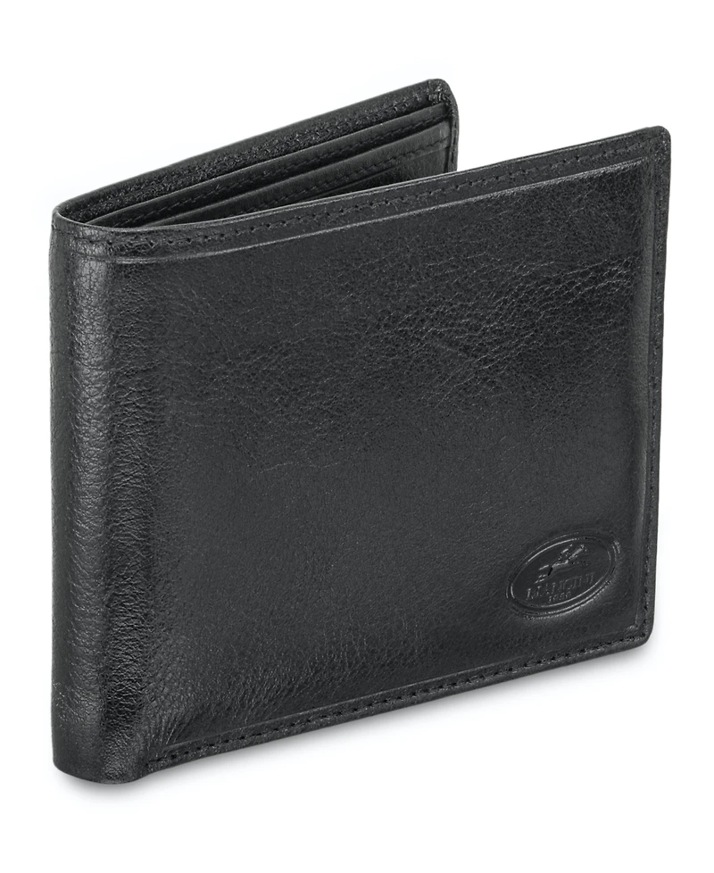 Men's Mancini Equestrian2 Collection Rfid Secure Billfold with Removable Left Wing Passcase and Coin Pocket