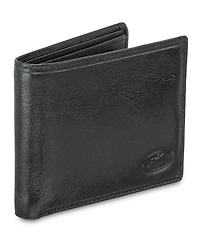 Men's Mancini Equestrian2 Collection Rfid Secure Billfold with Removable Left Wing Passcase and Coin Pocket