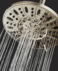 AquaDance High-Pressure Multiple Setting 7-in Rainfall Shower Head with Pause Mode