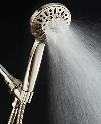 AquaDance High-Pressure 6-setting Handheld Shower Head with Extra-long 6 Foot Hose