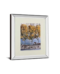 Classy Art Autumn in Paris by Didier Lourenco Mirror Framed Print Wall Art, 34" x 40"