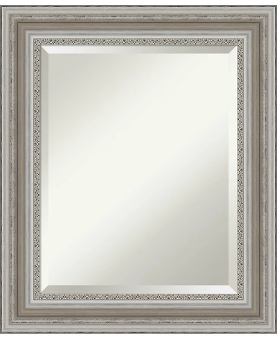Amanti Art Parlor Silver-tone Framed Bathroom Vanity Wall Mirror