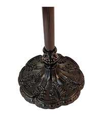 Amora Lighting Tiffany Style Torchiere Floor Lamp