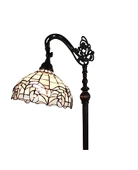 Amora Lighting Tiffany-Style Reading Floor Lamp