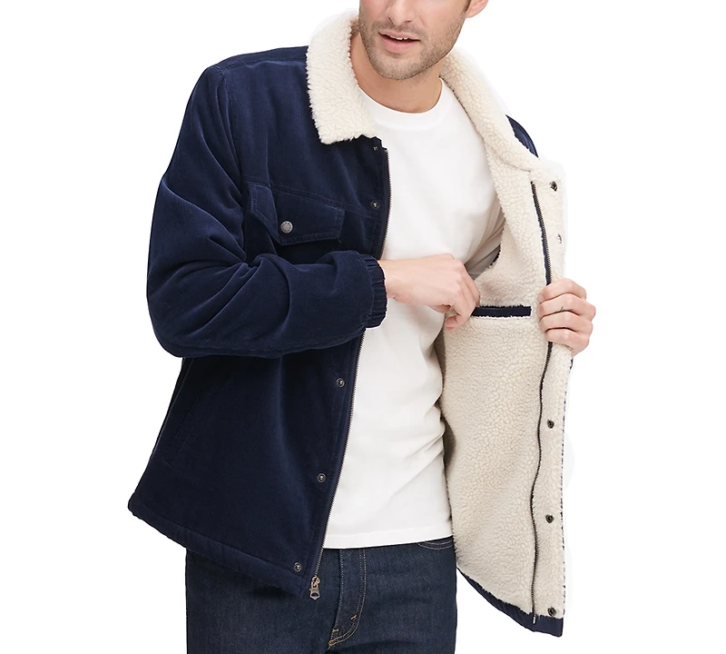 Levi's Men's Fleece-Lined Corduroy Trucker Jacket
