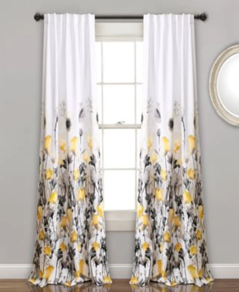 Zuri Floral Curtain Sets