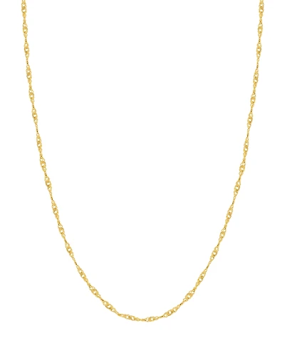 14K Yellow Gold .85 mm Singapore 20" Chain