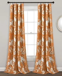 Botanical Garden Floral 52" x 95" Curtain Set