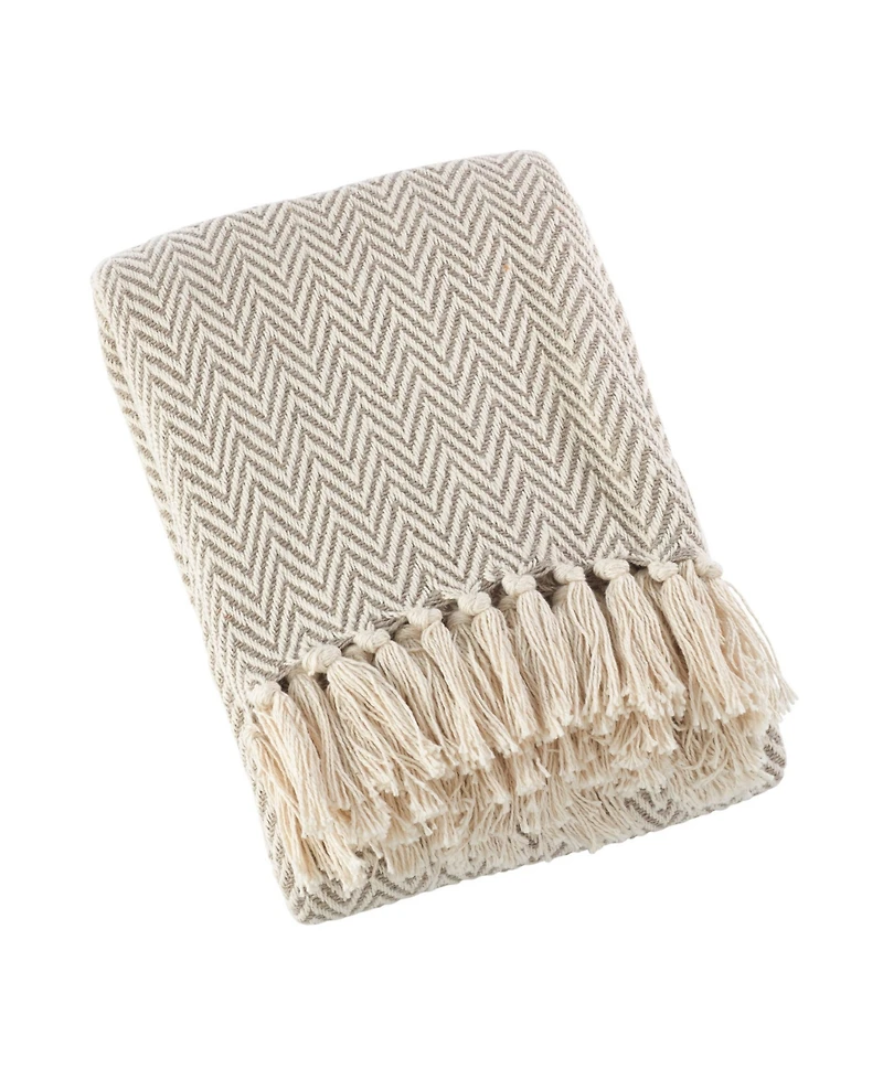 Saro Lifestyle Soft Chevron Throw, 50" x 60"