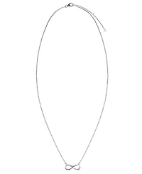 Diamond 1/5 ct. t.w. Infinity Necklace in Sterling Silver