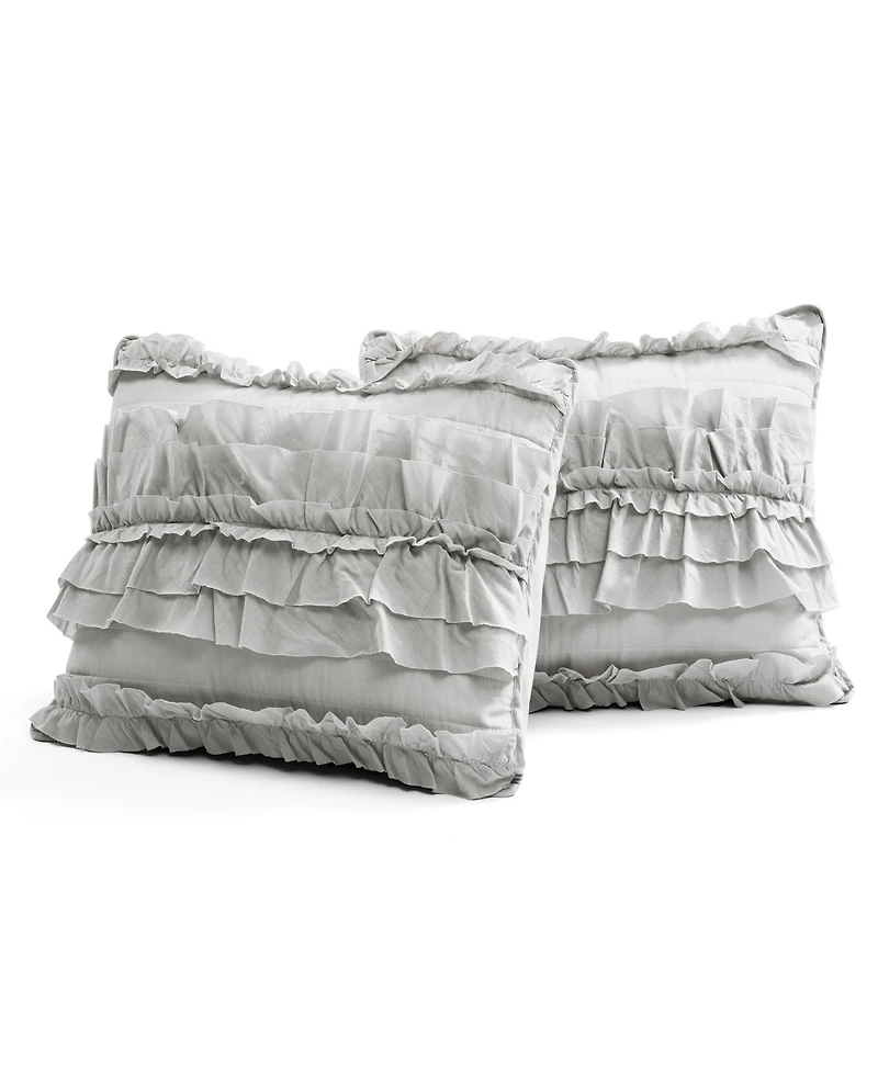 Lush Decor Belle Ruffle 3-Pc. Quilt Set, Full/Queen