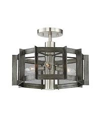 Designers Fountain Baxter 3 Light Semi-Flush