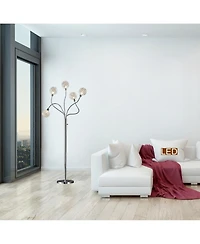 Artiva Usa Soho 65" H Led Modern 5-Light Crystal Balls Floor Lamp with Dimmer