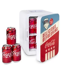 Cooluli Coca-Cola Americana-10L Compact Thermoelectric Cooler And Warmer Mini Fridge
