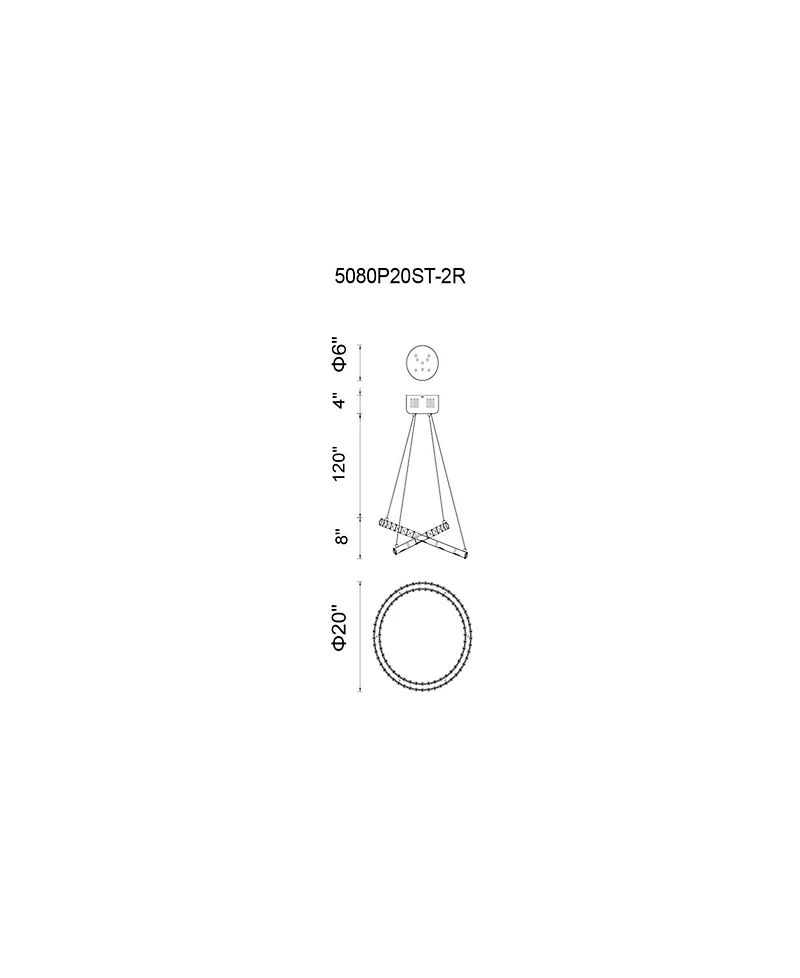 Cwi Lighting Ring Led Chandelier