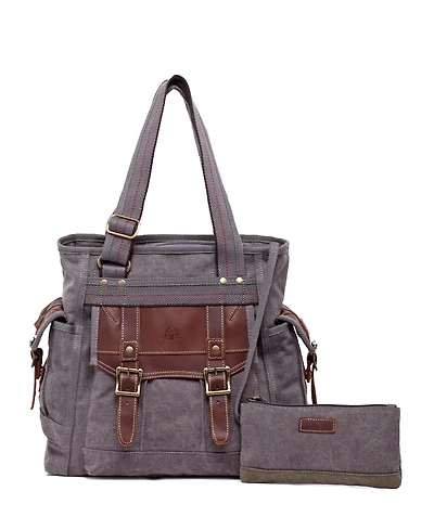 Tsd Brand Women's Turtle Ridge Canvas Tote Bag